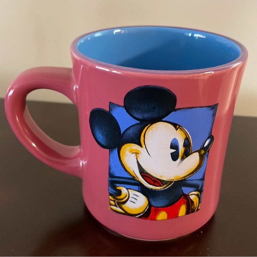 Disney Pink and Blue Mickey Mouse Ceramic Mug